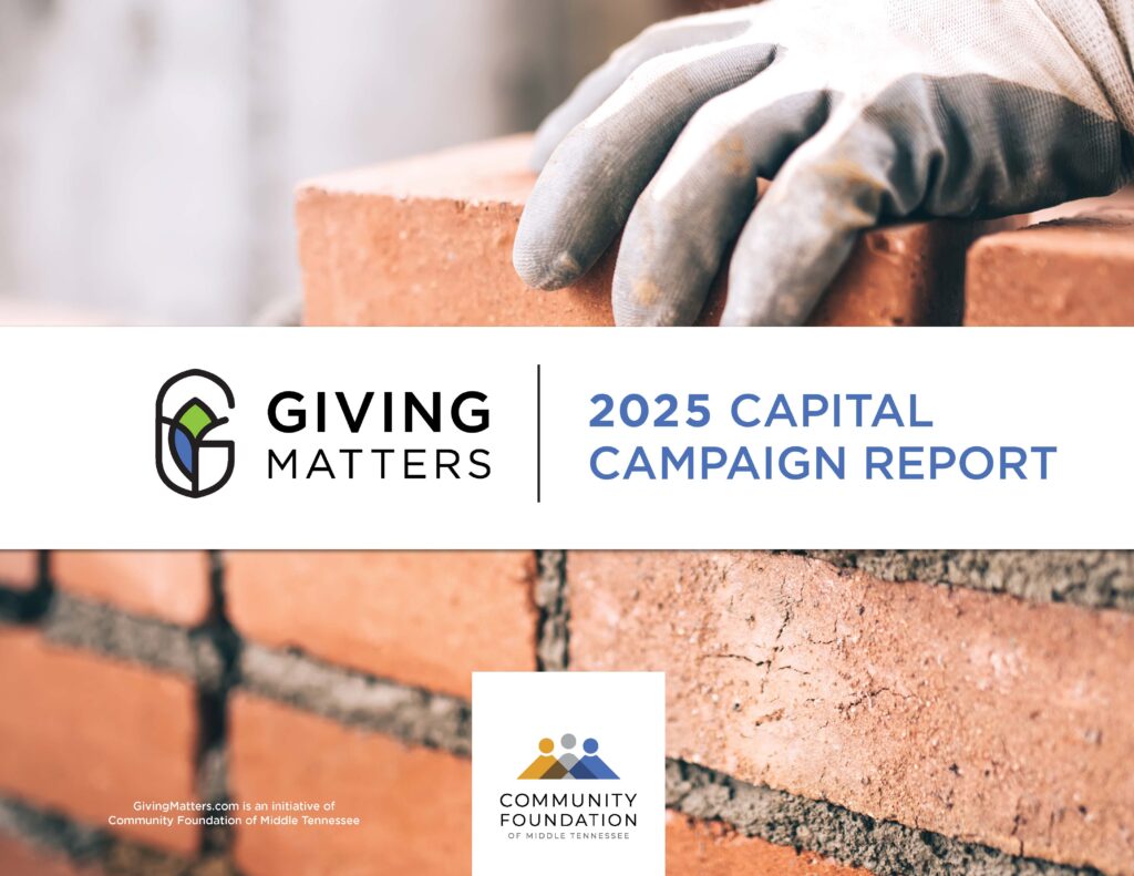 Cover image of the Middle Tennessee Capital Campaign Report