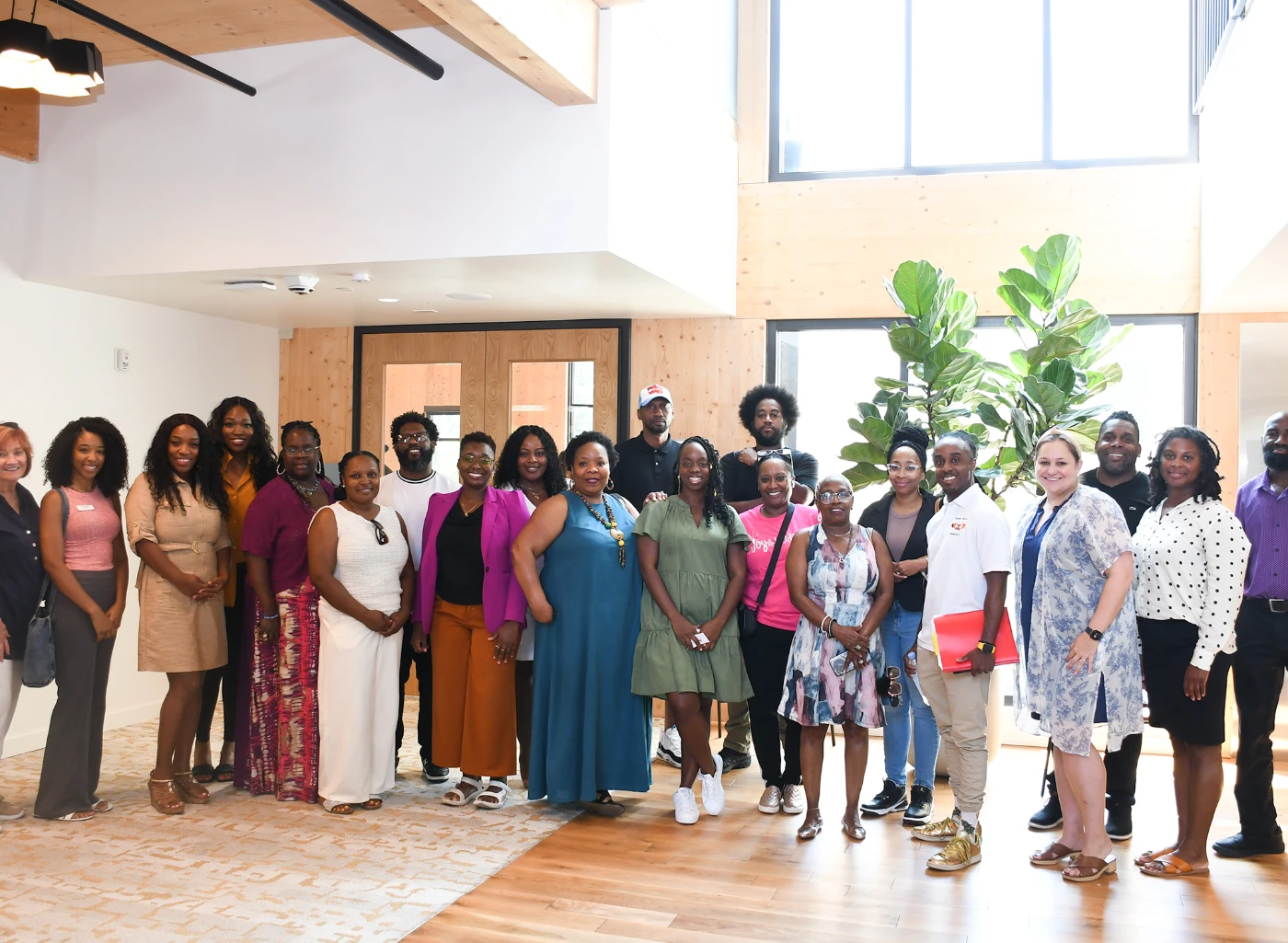 Members of The Village following a strategy session convening at CFMT